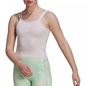 Adidas Hyperglam Aeroready Training Tank in Almost Pink